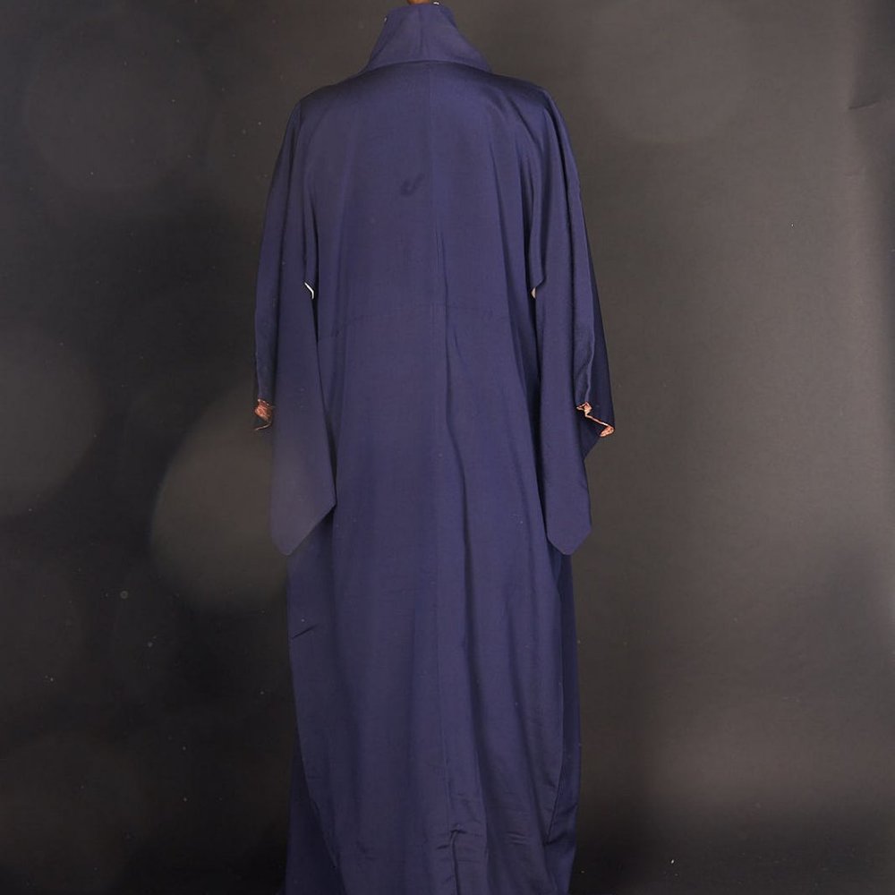 Royal Blue Japanese Kimono Robe